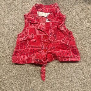 Vintage Beluga New York Bandana Vest size 12 months